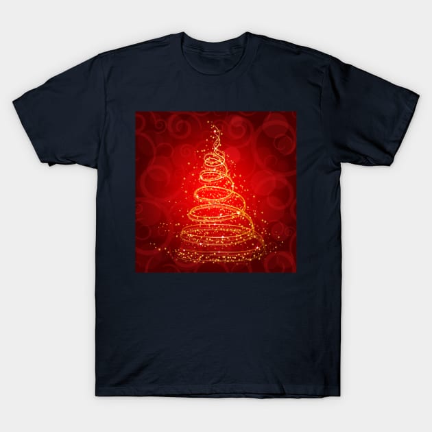 Sparkle Christmas tree T-Shirt by creativityrunsfree